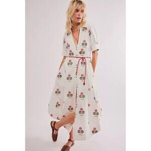 Free People Piru Midi Dress 0